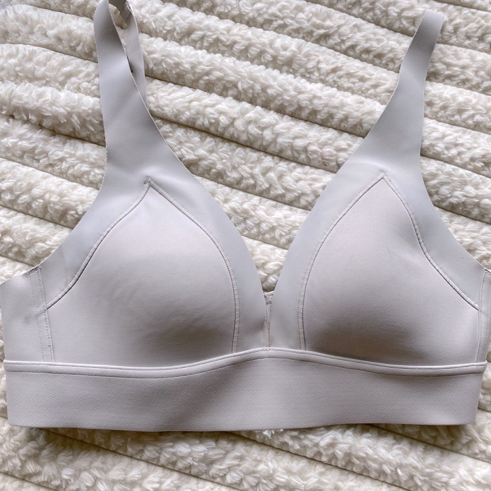 Athleta Light Gray Sports Bra